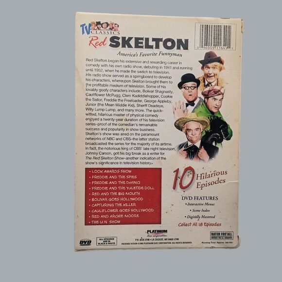Red Skelton TV Classics 2-Disc DVD Set (Sealed DVDs) - Picture 2 of 5
